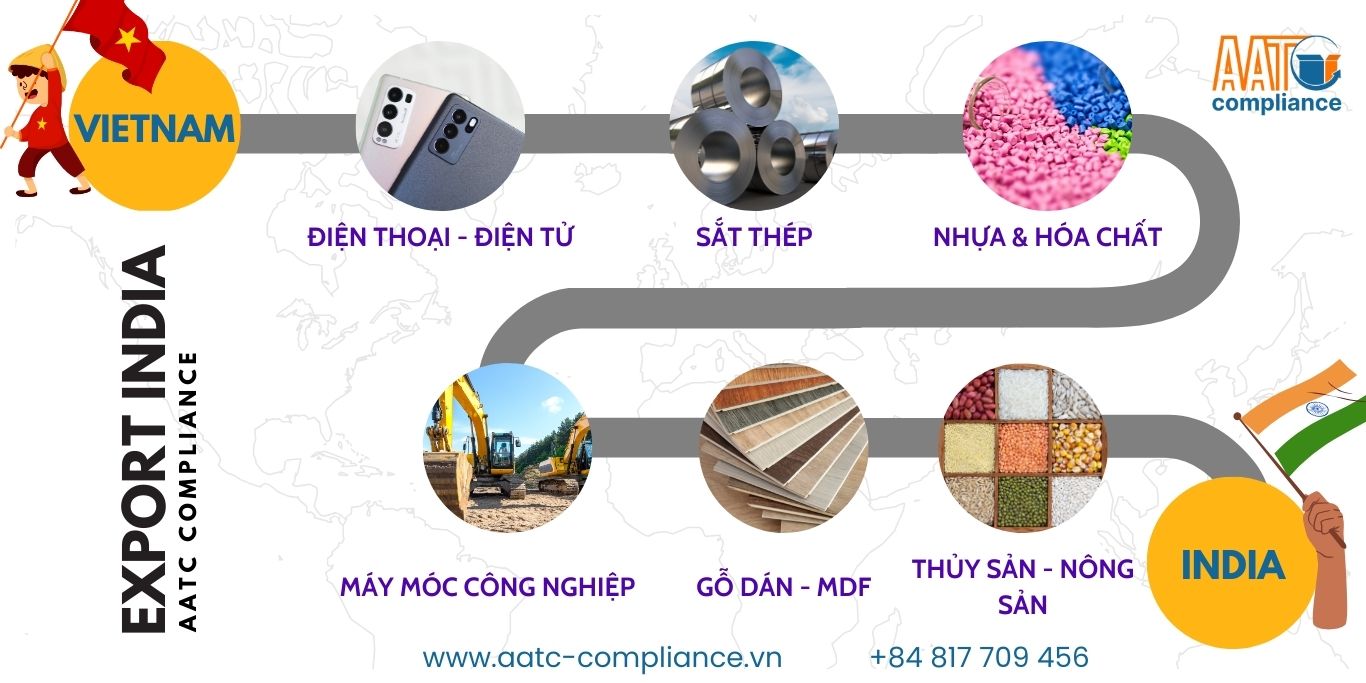 Sản phẩm chủ lực của việt nam xuất khẩu ấn độ