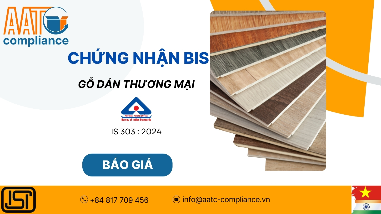 Chứng nhận BIS Ấn Độ - BIS Certification Plywood for general purposes. Hướng dẫn tuân thủ đối với mặt hàng Plywood Gỗ ván ép – IS 303: